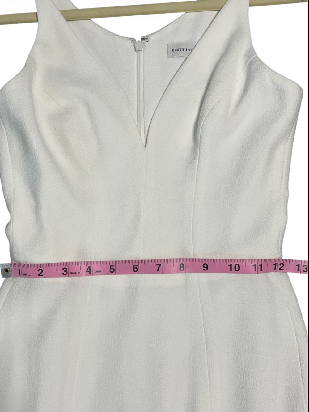 Dress the Population Iris Off White Textured Sleeveless Dress - Picture 10 of 15